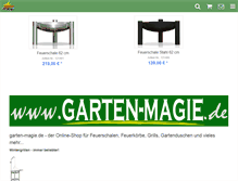 Tablet Screenshot of garten-magie.de